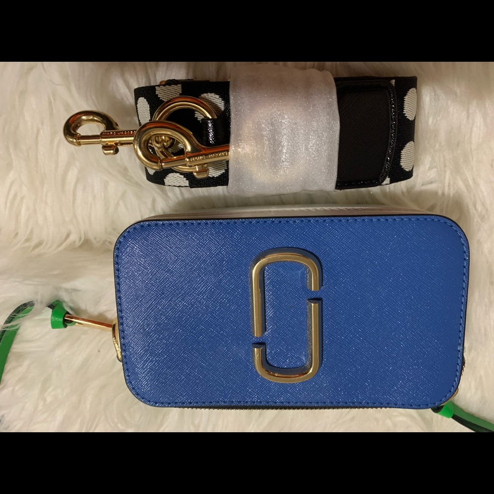 Marc Jacobs The Snap Shot, Color Block Royal Blue